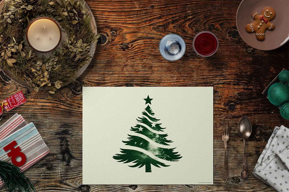 Sets de table - Set de table Airbrush Tree - MA CHÉRIE MON AMOUR