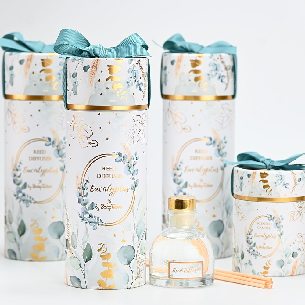Home fragrances - Reed diffuser eucalyptus 50ml - SOAPTALES