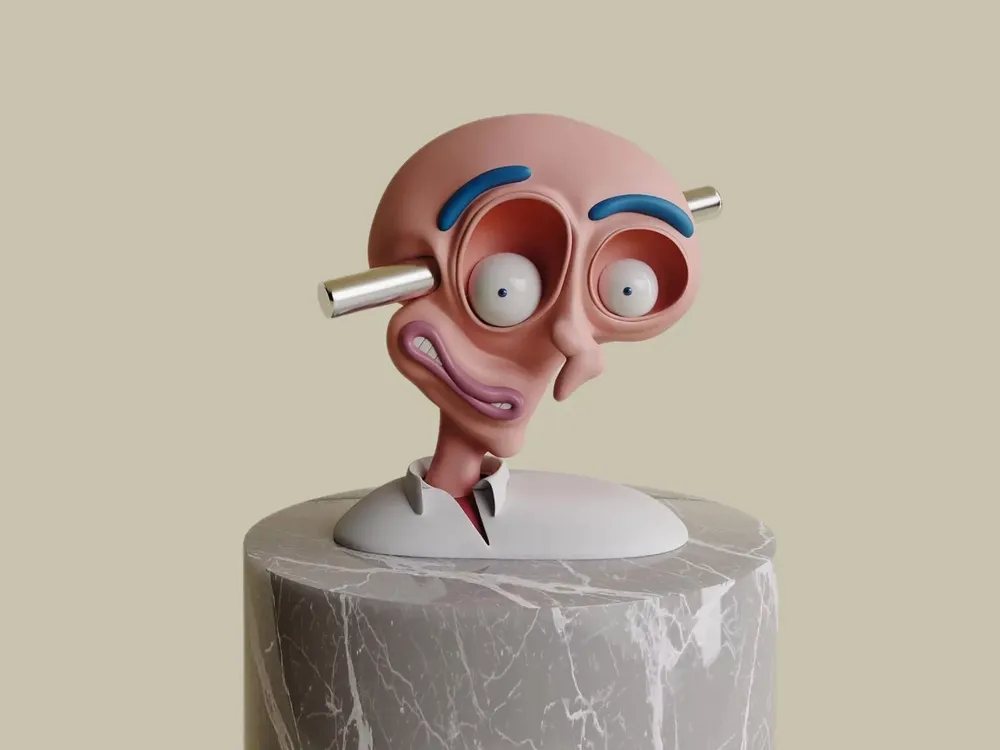 Sculptures, statuettes and miniatures - Sculpture – Red head - YOOMOOTA