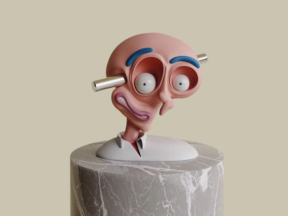 Sculptures, statuettes and miniatures - Sculpture – Red head - YOOMOOTA