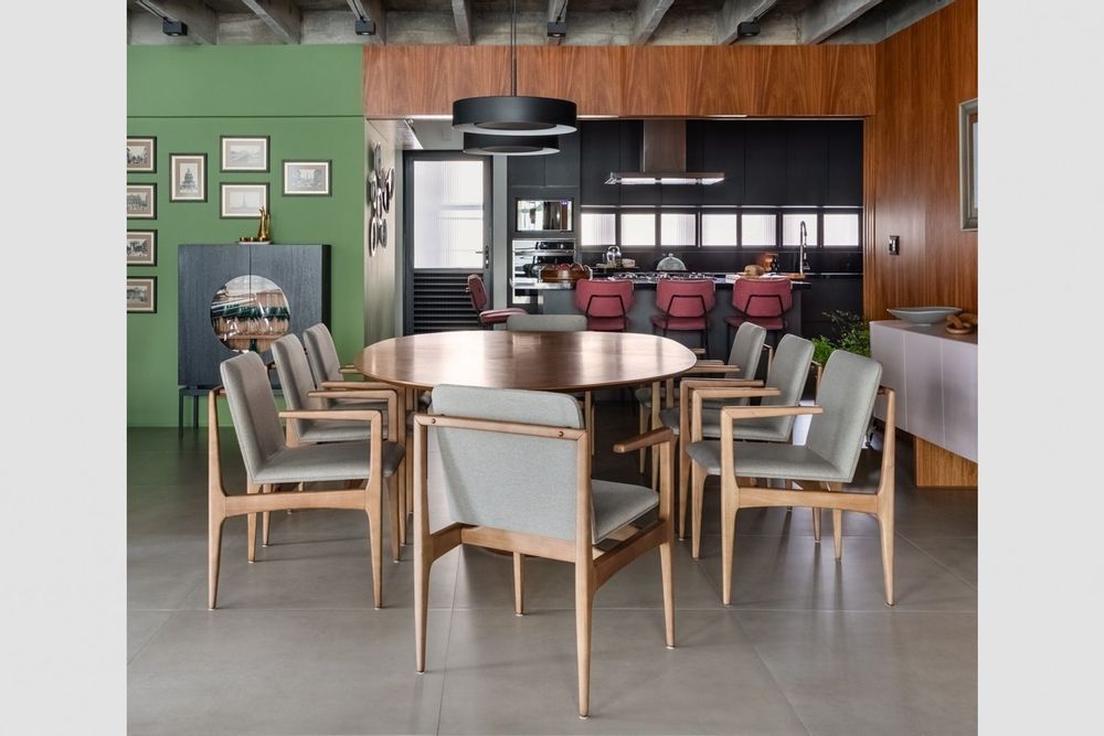 Chairs - "OSCAR" MINIMALIST CHAIR WITH SOLID WOOD ARMRESTS - ALESSANDRA DELGADO DESIGN