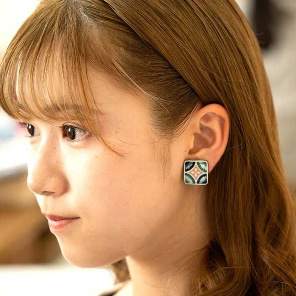 Bijoux - Boucle d'oreille «【MAJOLICA】 - NANAYOSHA