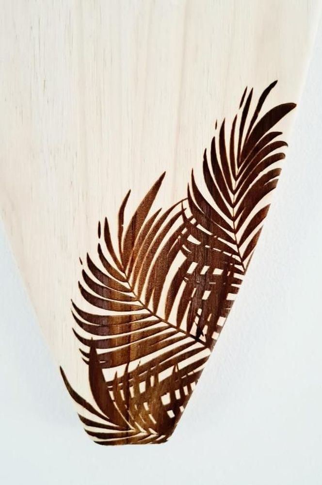 Autres décorations murales - planche de surf décorative en bois massif - "Exotic" - LE COMPTOIR DE MALOW