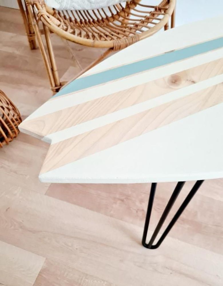 Tables basses - Table basse Planche de surf -“Panama” - LE COMPTOIR DE MALOW
