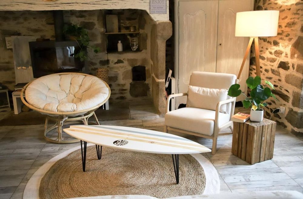 Tables basses - Table basse Planche de surf -“Panama” - LE COMPTOIR DE MALOW