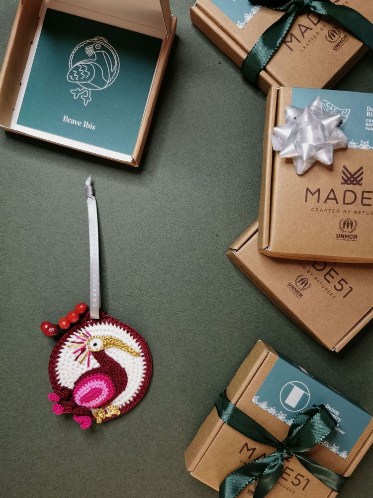 Christmas garlands and baubles - Brave Ibis Ornament - UNHCR/MADE51