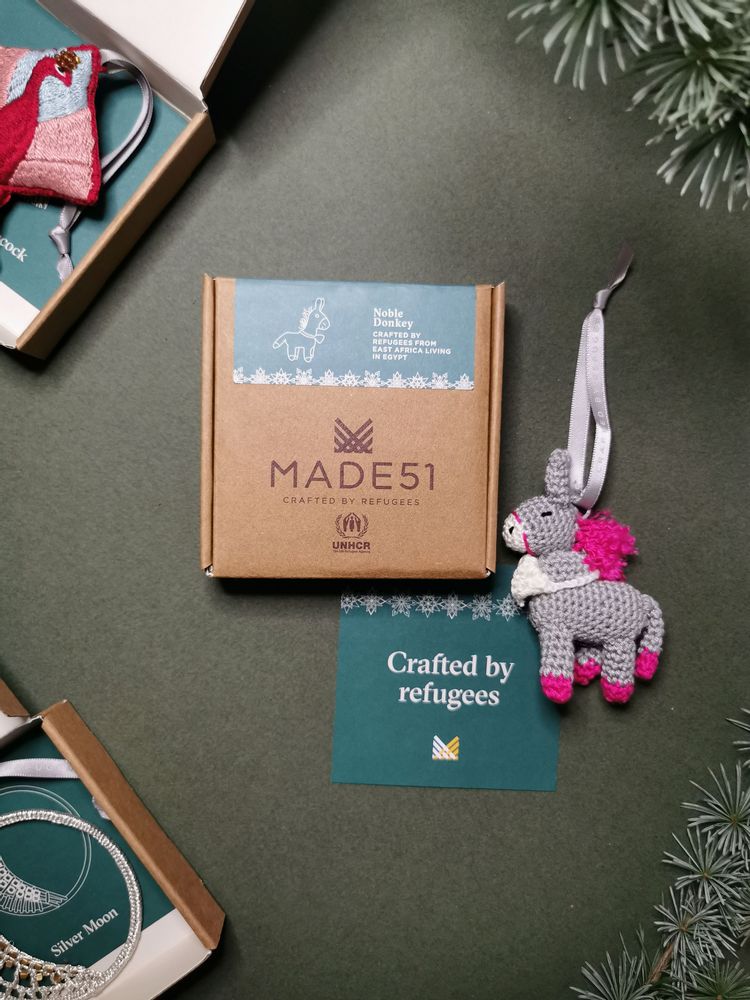 Christmas garlands and baubles - Noble Donkey Ornament - UNHCR/MADE51