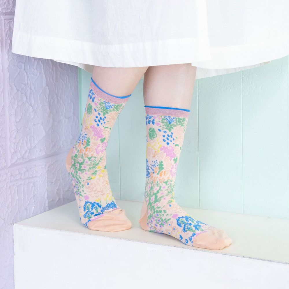 Chaussettes - Garden terrace socks - COQ KANAKOKAJIHARA