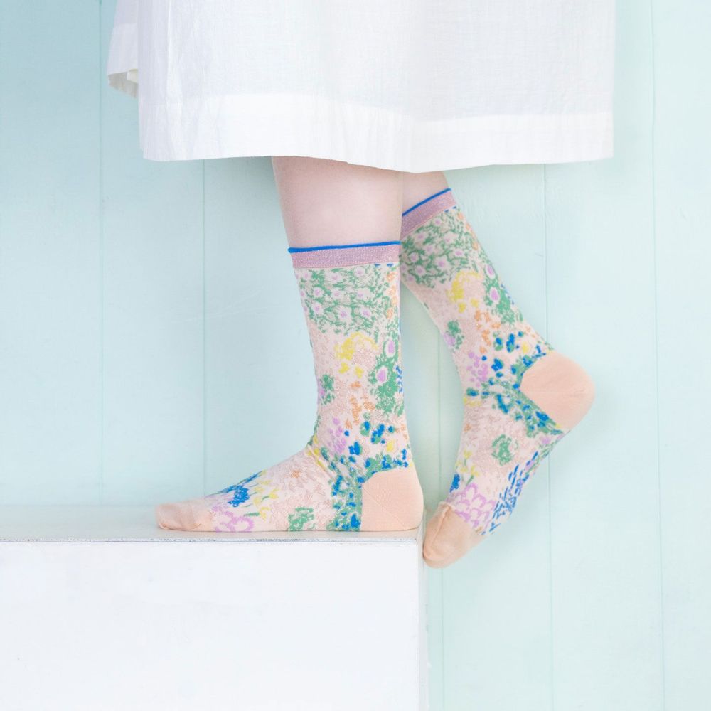 Chaussettes - Garden terrace socks - COQ KANAKOKAJIHARA
