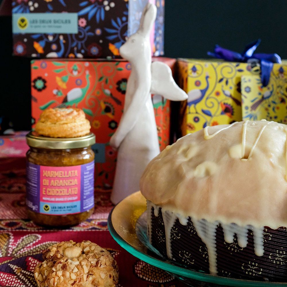 Épicerie fine - Panettone Fourré à la crème de citron - LES DEUX SICILES