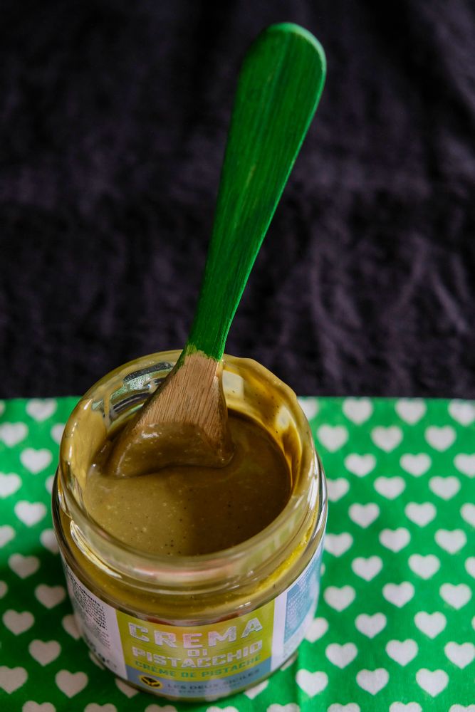 Confiserie - Crème de pistache artisanal , 45 % de pistache de Sicile - LES DEUX SICILES