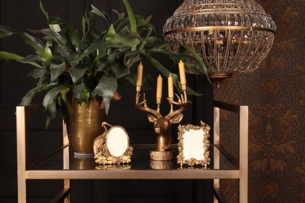 Objets de décoration - Bougeoir Cerf 31,5 cm en résine - DUTCH STYLE