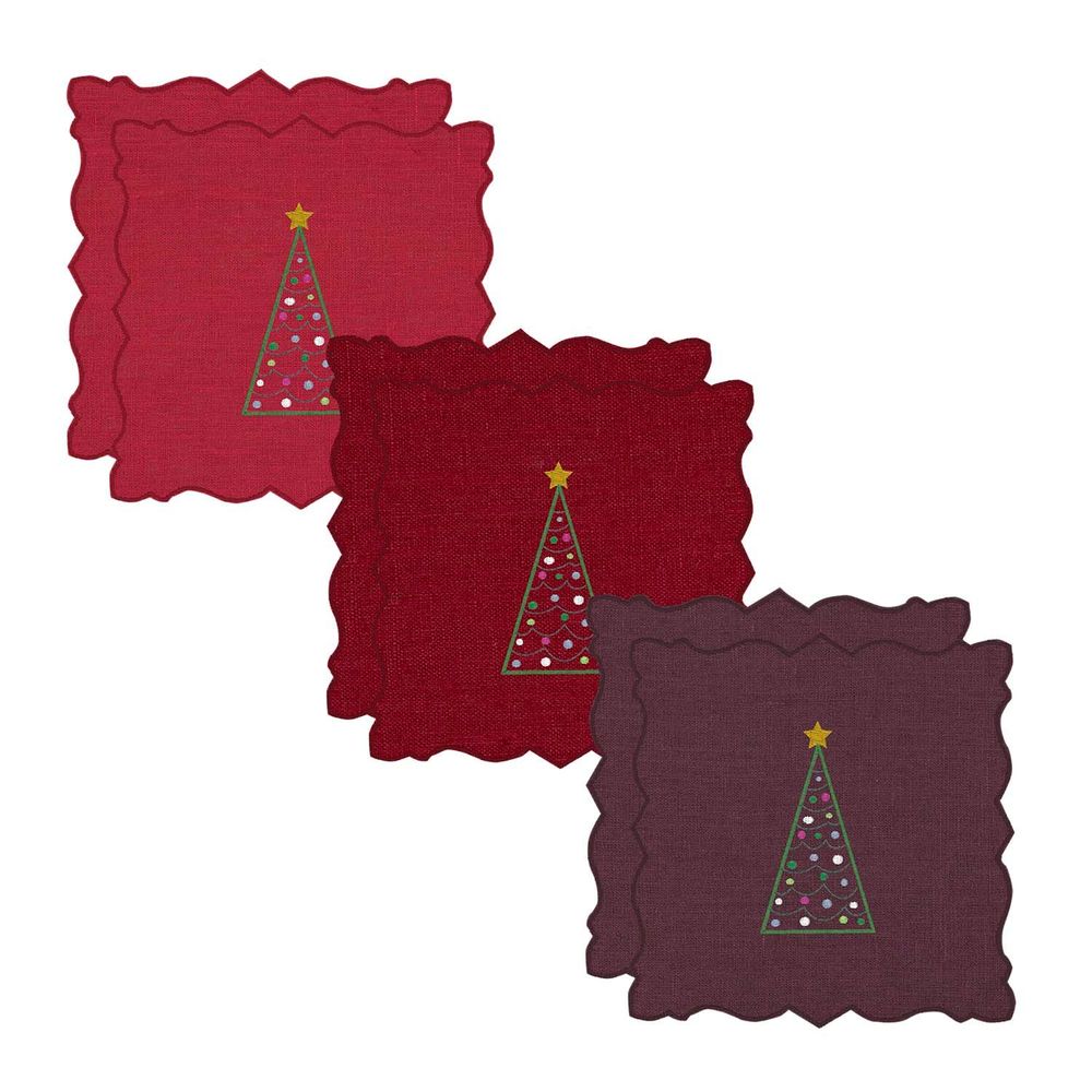 Linge de table textile - Serviette de Cocktail en Lin - LA GALLINA MATTA