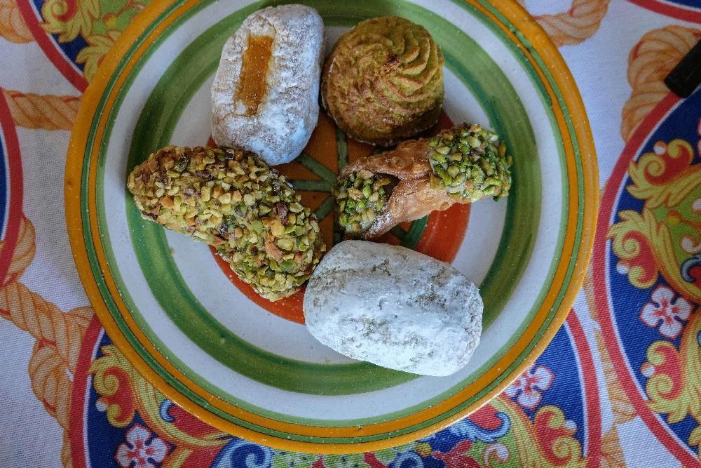 Cookies - Almond pastry with pistachio - LES DEUX SICILES