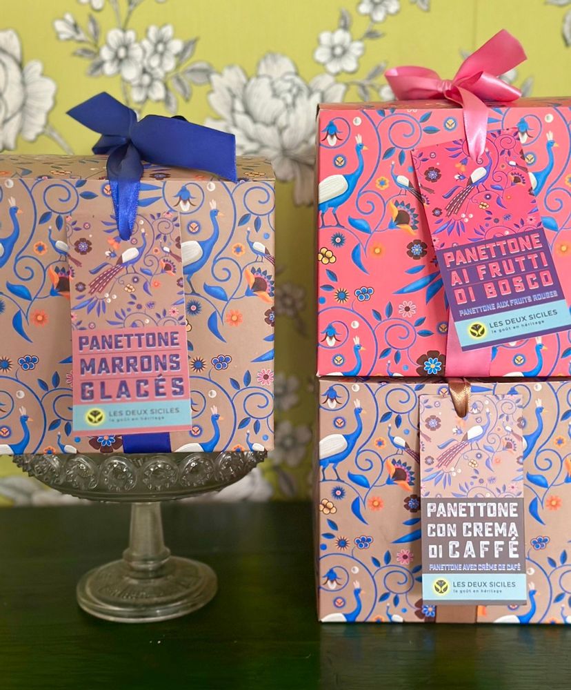 Delicatessen - Artisanal Panettone with Glazed Chestnuts: A Sicilian Treasur - LES DEUX SICILES