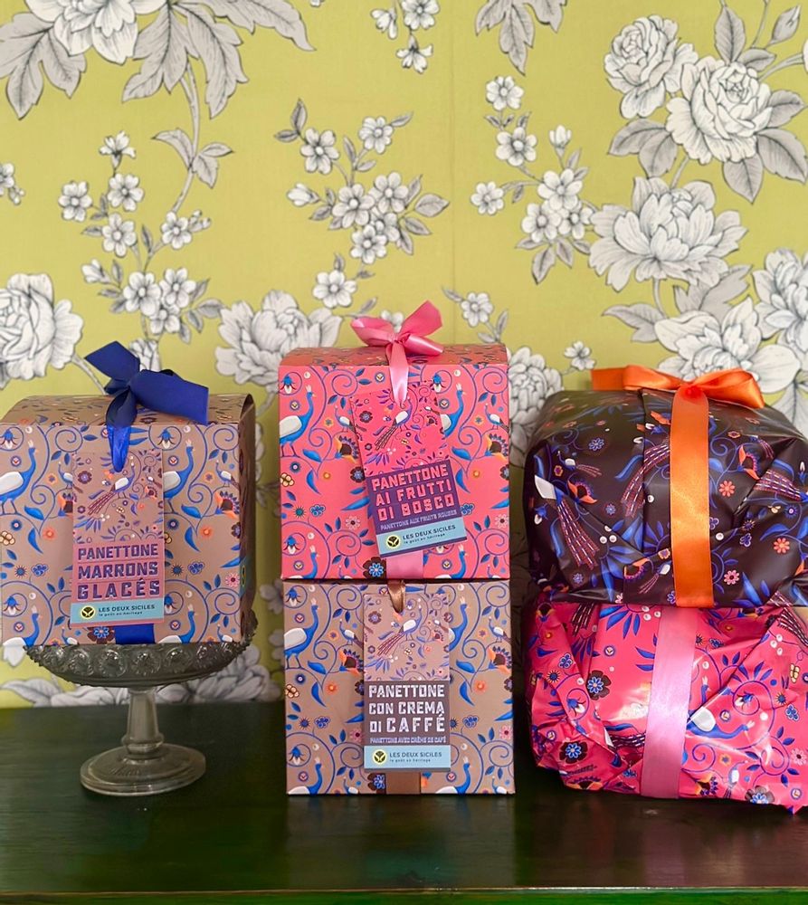 Delicatessen - Artisanal Panettone with Glazed Chestnuts: A Sicilian Treasur - LES DEUX SICILES