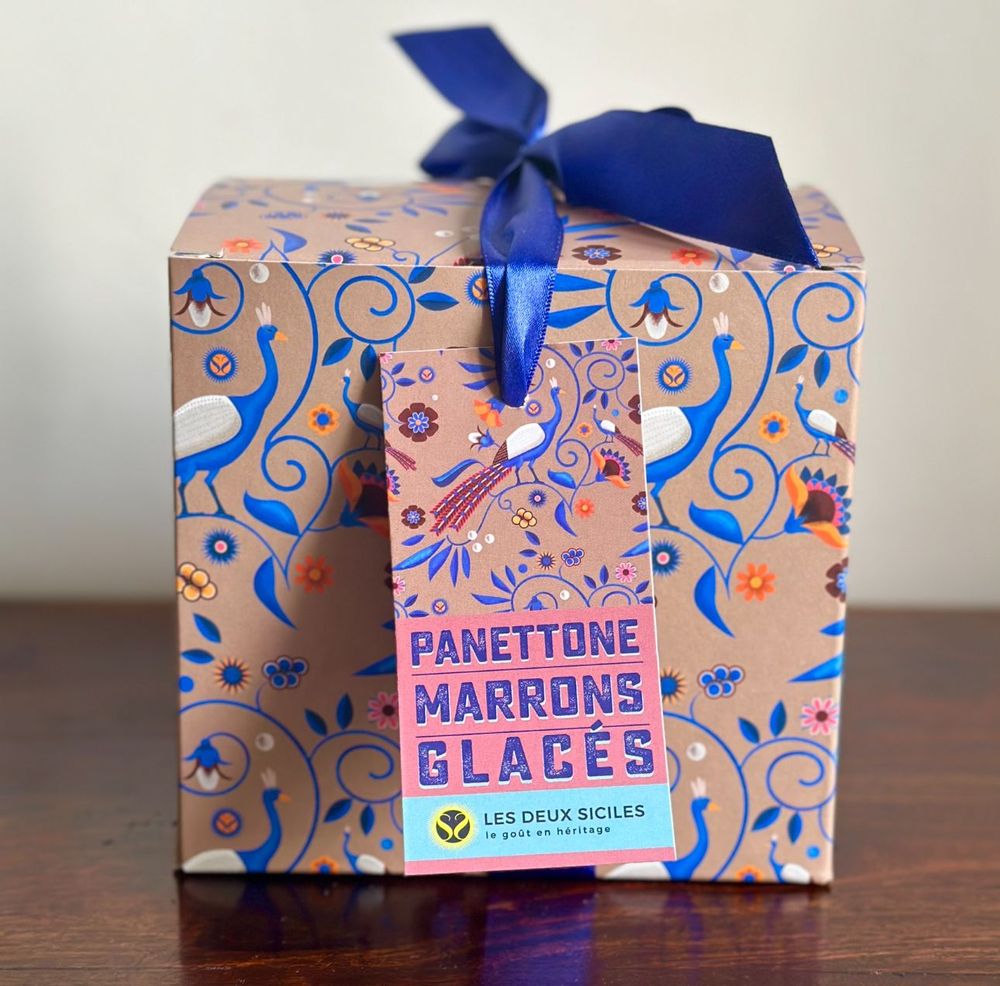 Delicatessen - Artisanal Panettone with Glazed Chestnuts: A Sicilian Treasur - LES DEUX SICILES