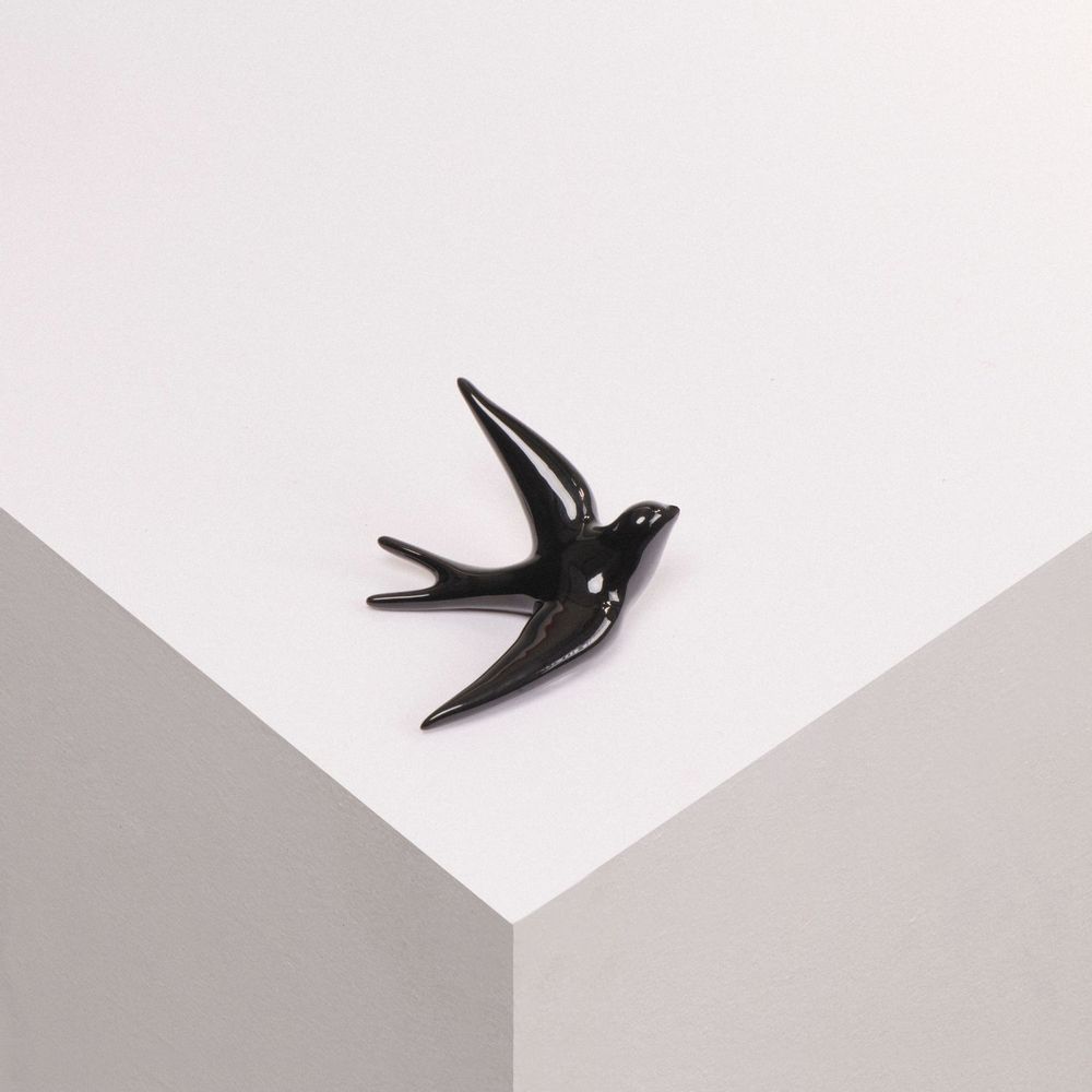 Céramique - Volage, hirondelle en céramique - MONOCHROMIC CERAMIC