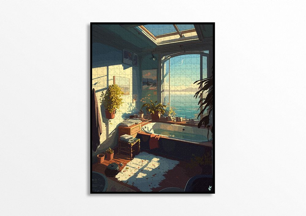 Wall panels - 1000-piece puzzles - Bain Voyons - PIECE & LOVE