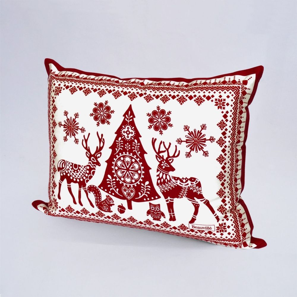 Coussins textile - Housse de coussin Balade en hiver - BEAUVILLÉ