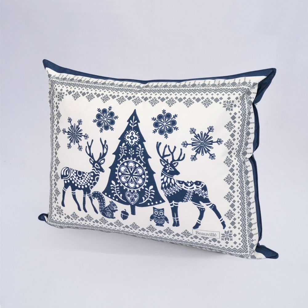 Coussins textile - Housse de coussin Balade en hiver - BEAUVILLÉ