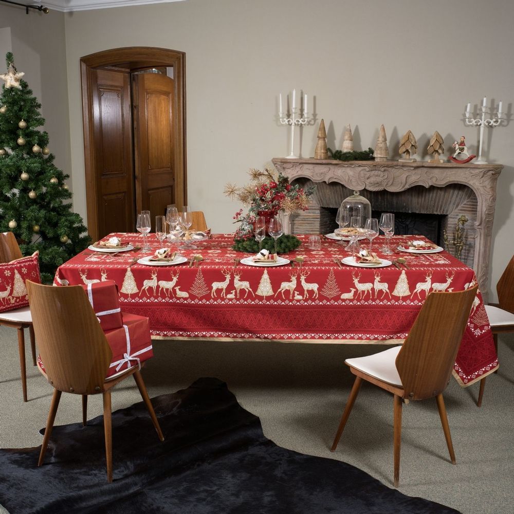 Table linen - Tablecloth - Winter stroll - BEAUVILLÉ