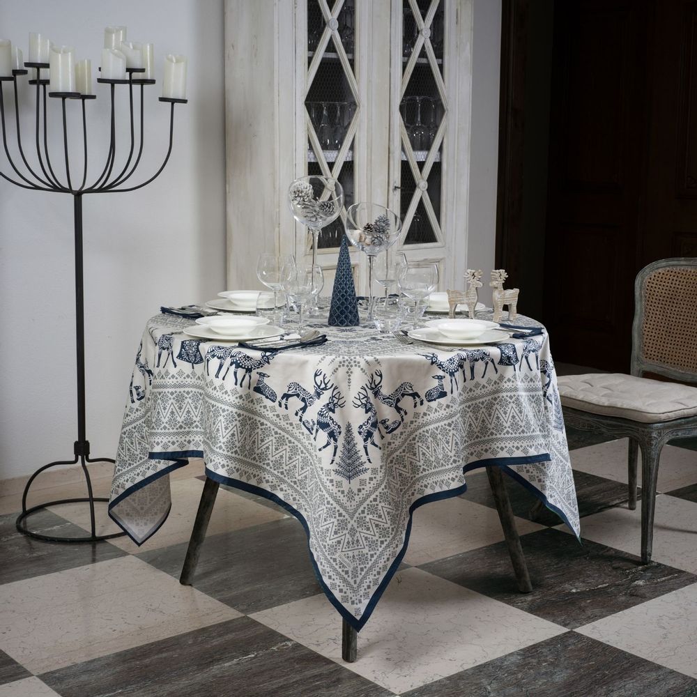 Table linen - Tablecloth - Winter stroll - BEAUVILLÉ