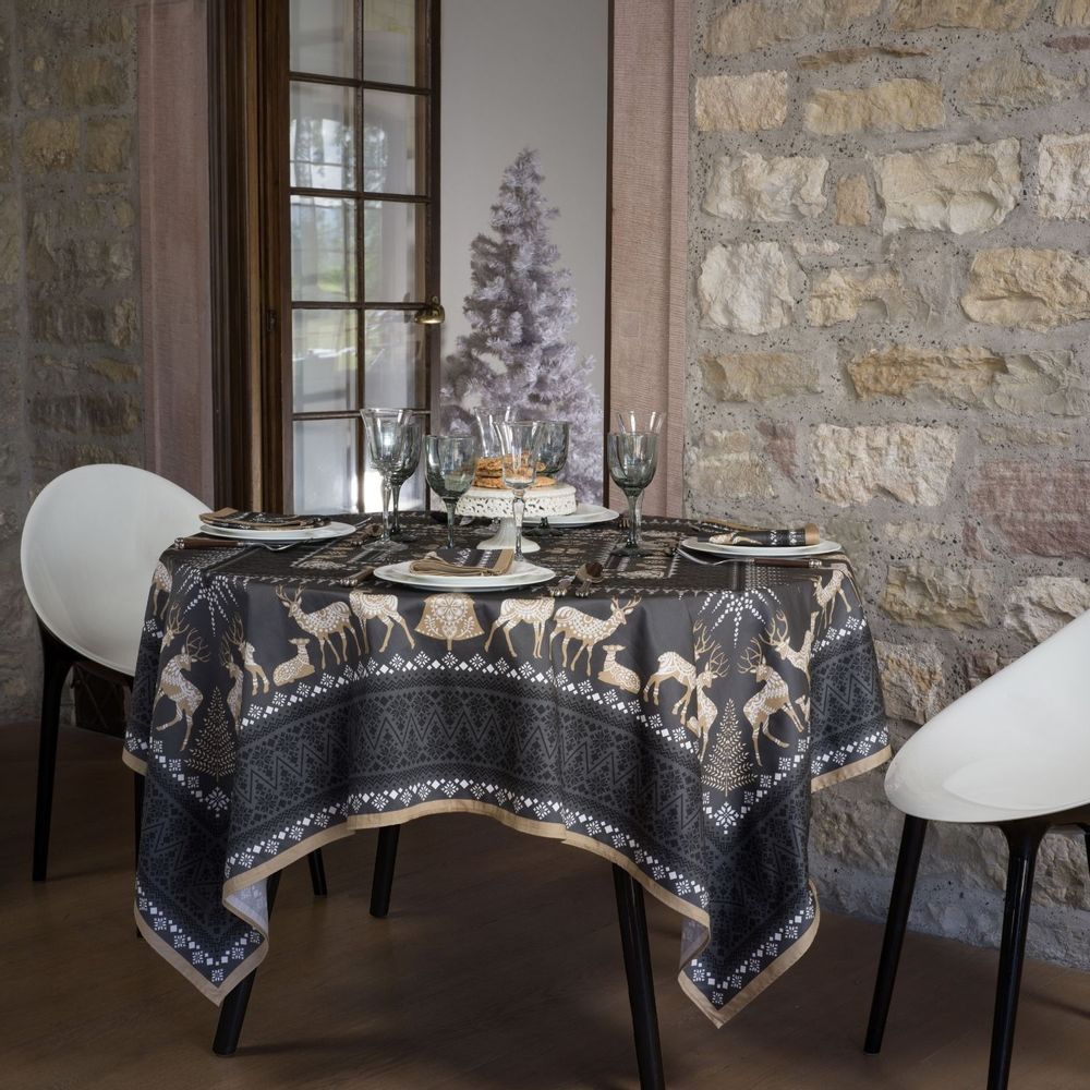 Table linen - Tablecloth - Winter stroll - BEAUVILLÉ