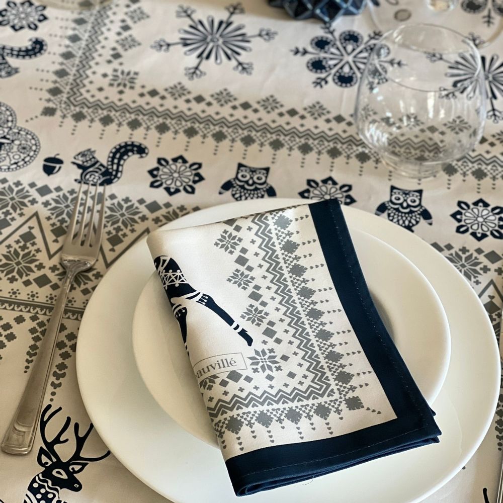 Table linen - Placemat - Winter stroll - BEAUVILLÉ
