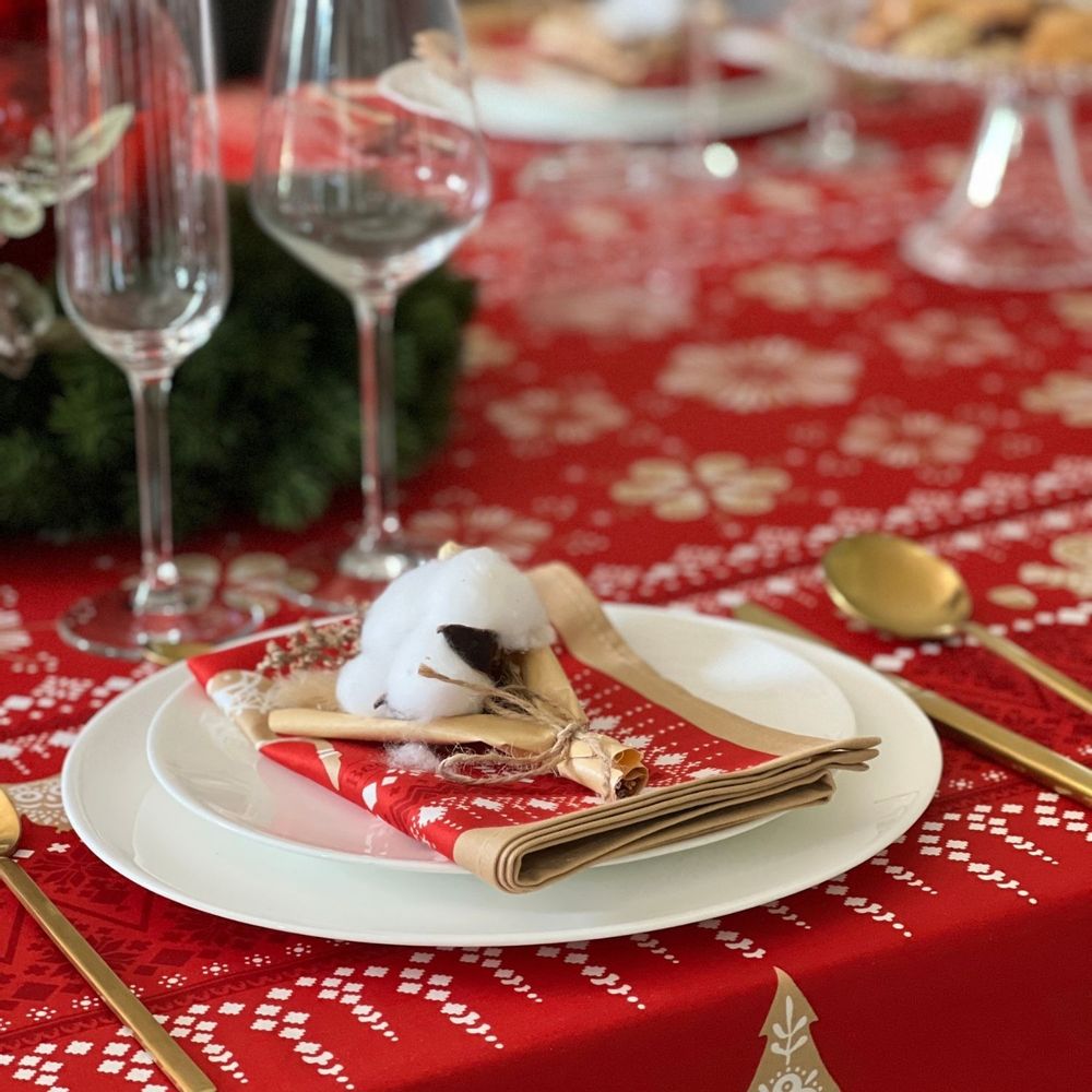 Table linen - Placemat - Winter stroll - BEAUVILLÉ