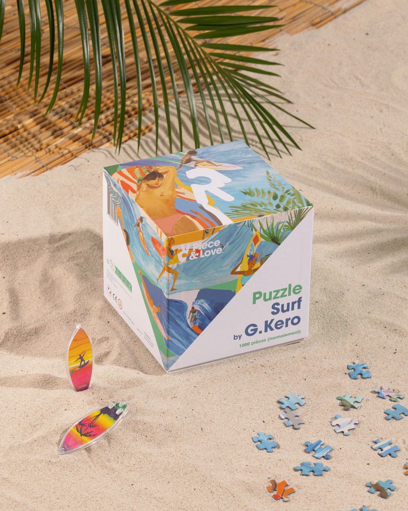 Objets de décoration - Puzzle - Surf by G.Kero - PIECE & LOVE