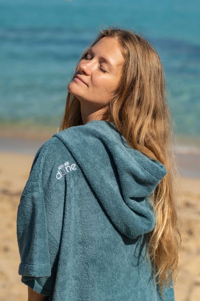 Prêt-à-porter - Poncho de bain premium BIO - Lagon - ATELIER DUNE