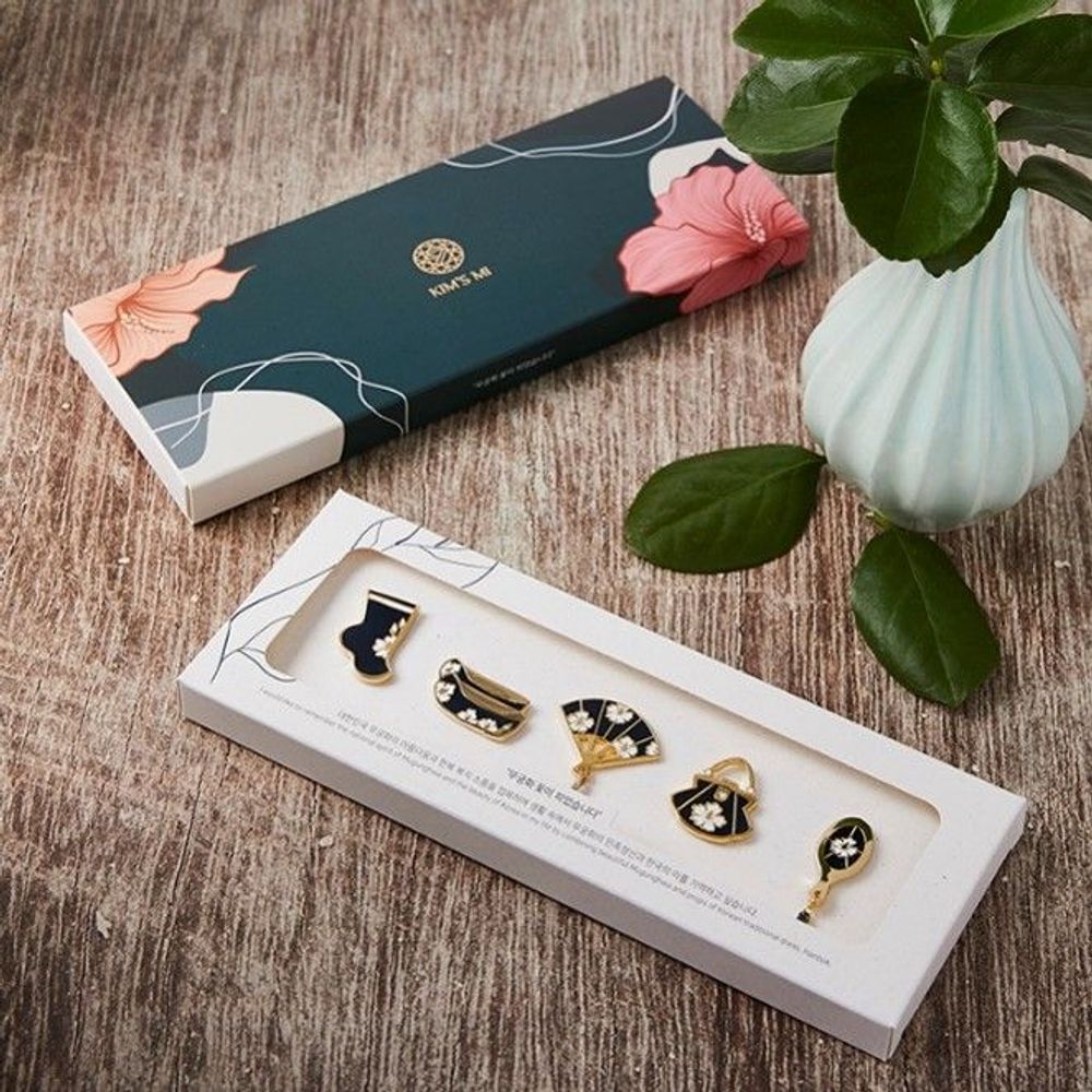 Cadeaux - broche magnétique Hanbok Mugunghwa - KIM'S MI