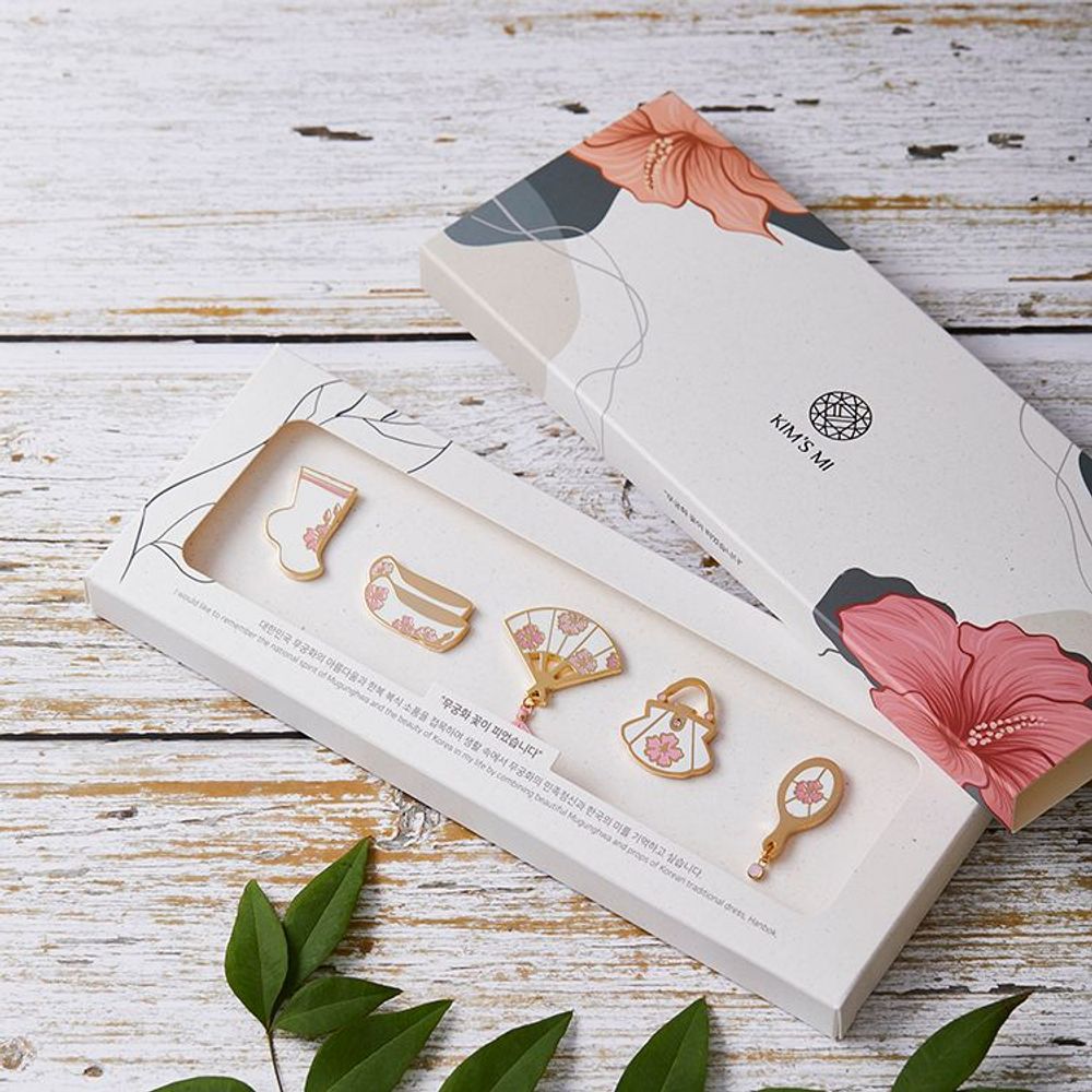 Cadeaux - broche magnétique Hanbok Mugunghwa - KIM'S MI