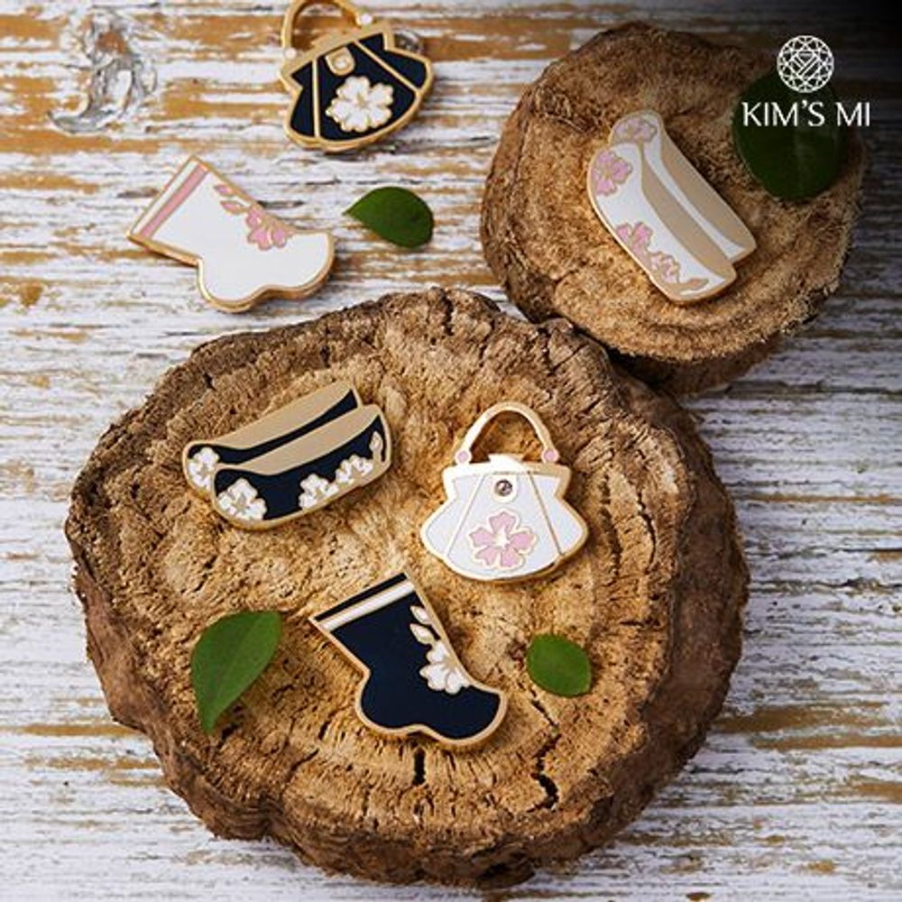 Cadeaux - broche magnétique Hanbok Mugunghwa - KIM'S MI