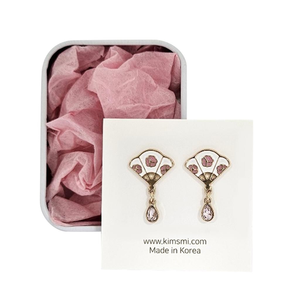 Bijoux - boucles d'oreilles Camellia Fan - KIM'S MI