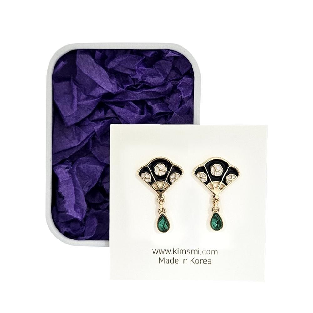 Bijoux - boucles d'oreilles Camellia Fan - KIM'S MI