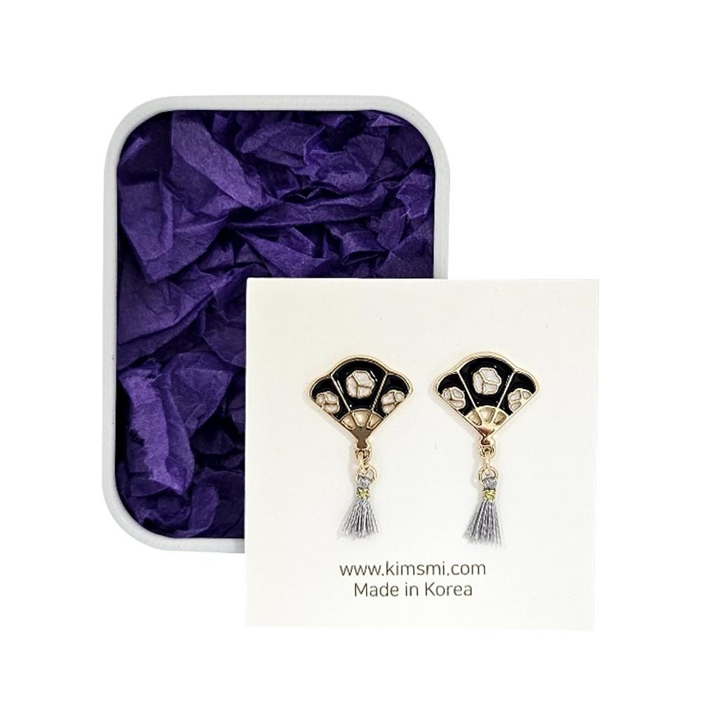 Bijoux - boucles d'oreilles Camellia Fan - KIM'S MI