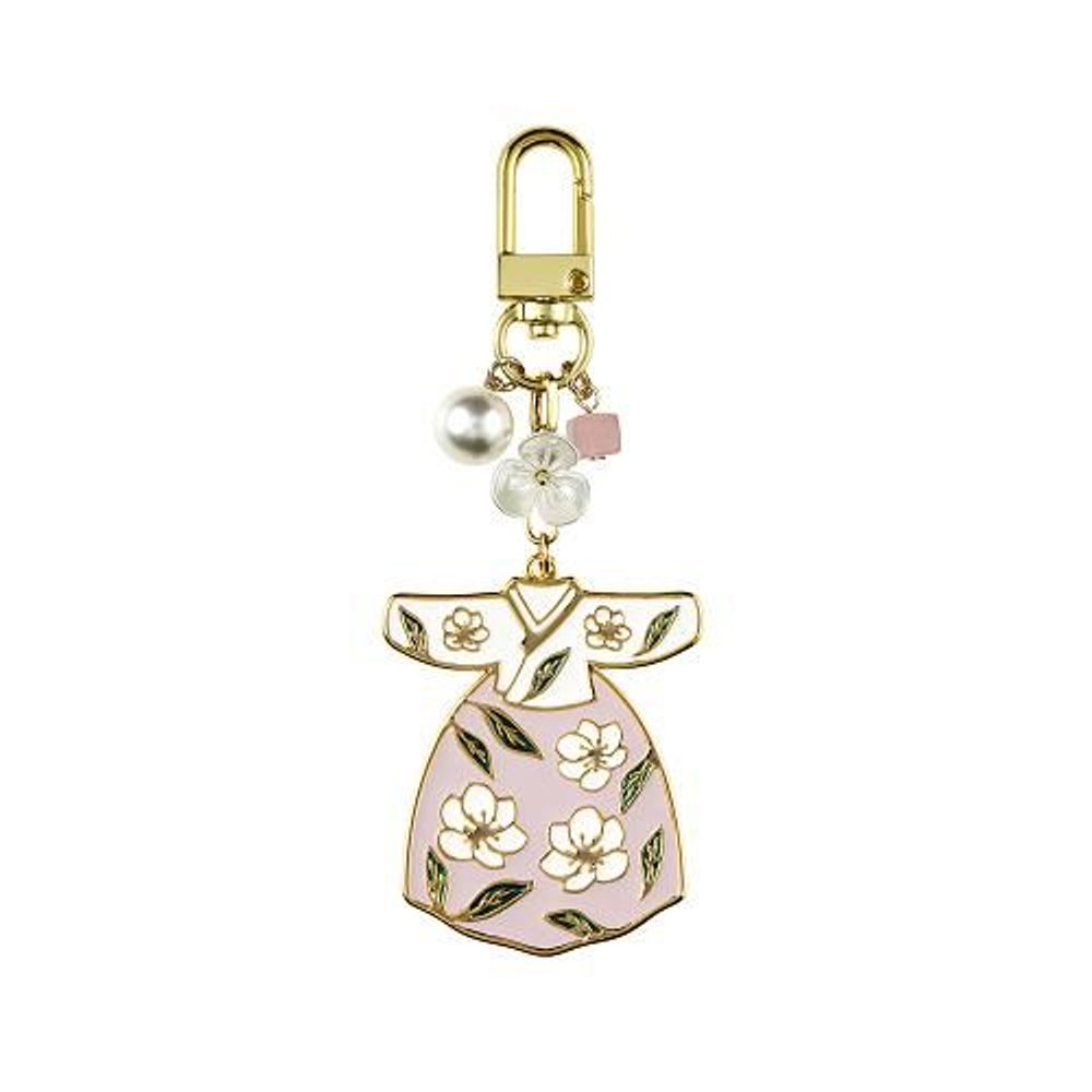 Cadeaux - Porte-clés Hanbok Camélia Fleurs de Prunier - KIM'S MI