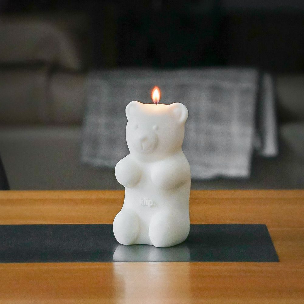 Decorative objects - Teddy bear kiip candle. - KIIP.