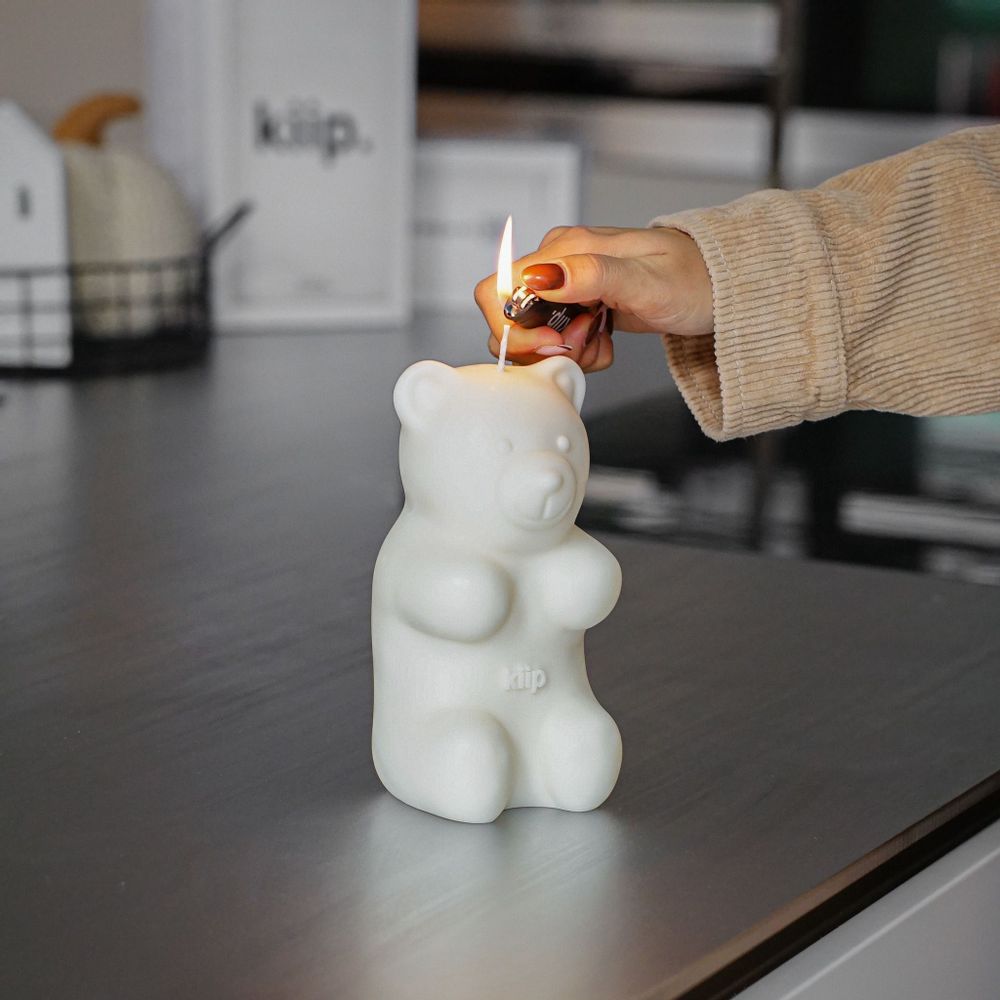 Decorative objects - Teddy bear kiip candle. - KIIP.