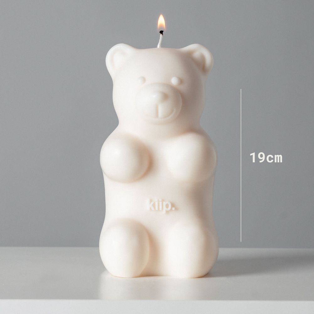 Decorative objects - Teddy bear kiip candle. - KIIP.
