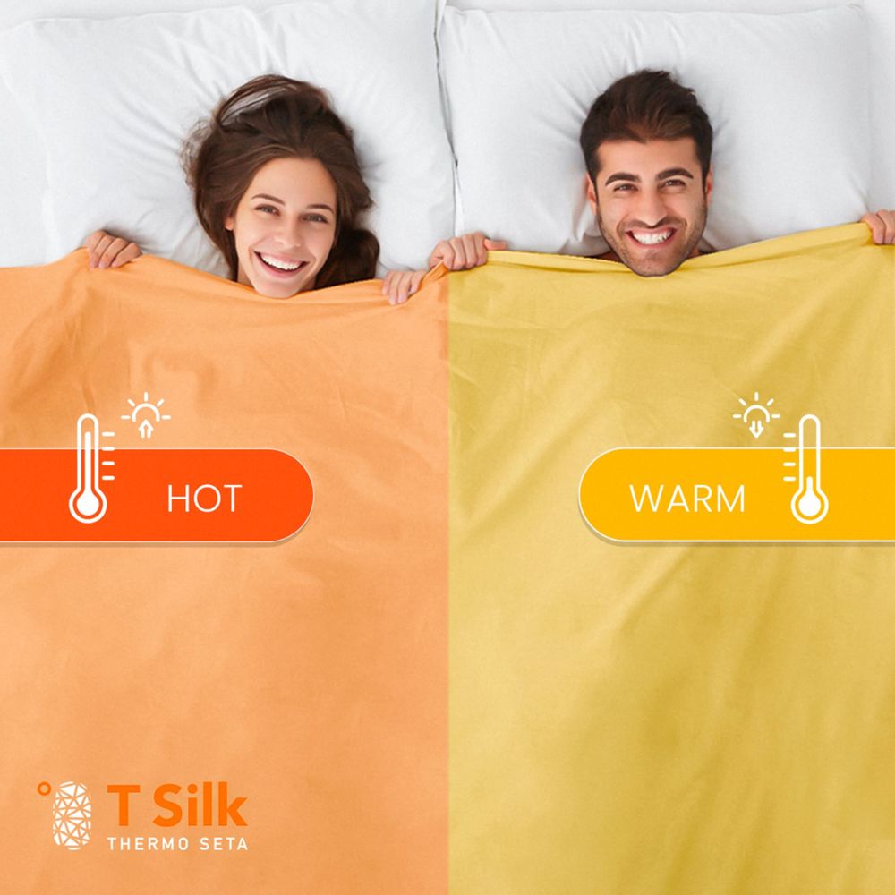 Linge de lit - Couette 100 % soie SetinoDuo, double/king size, 260 x 240 cm, AUT. /Hi - T.SILK COLLECTION