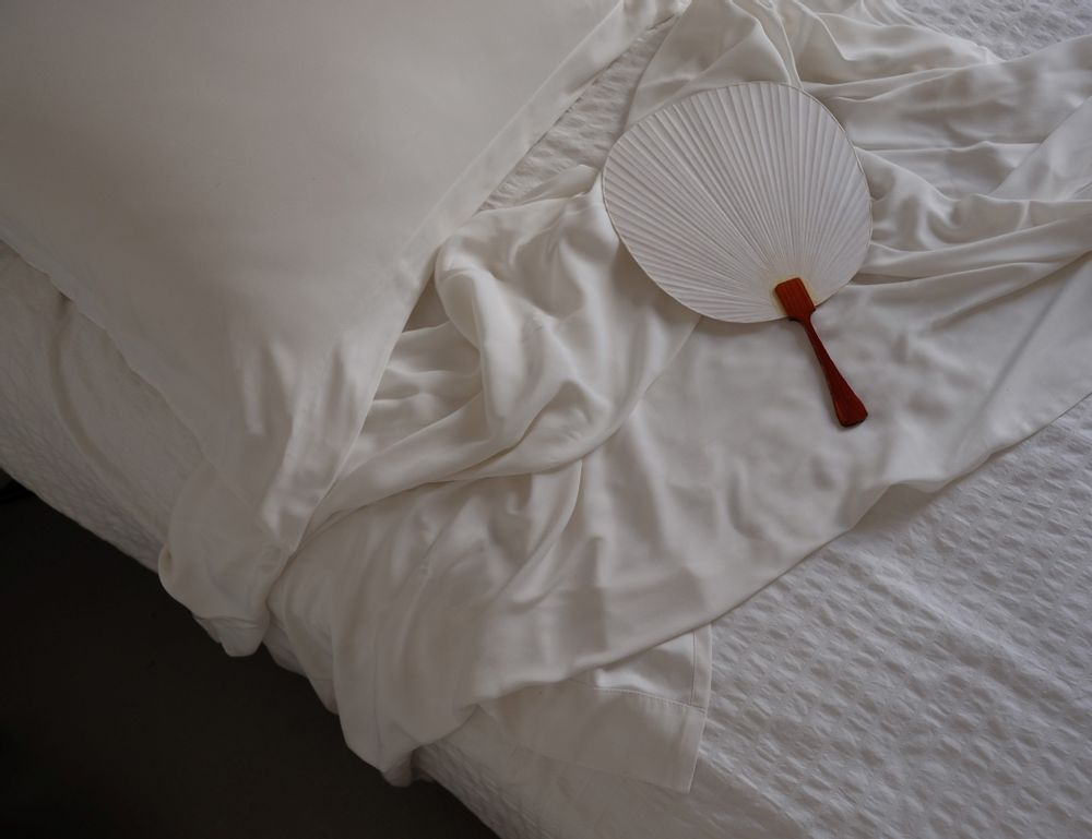 Bed linens - 100% Silk Sheet set - Fitted and cover Double/King size - T.SILK COLLECTION