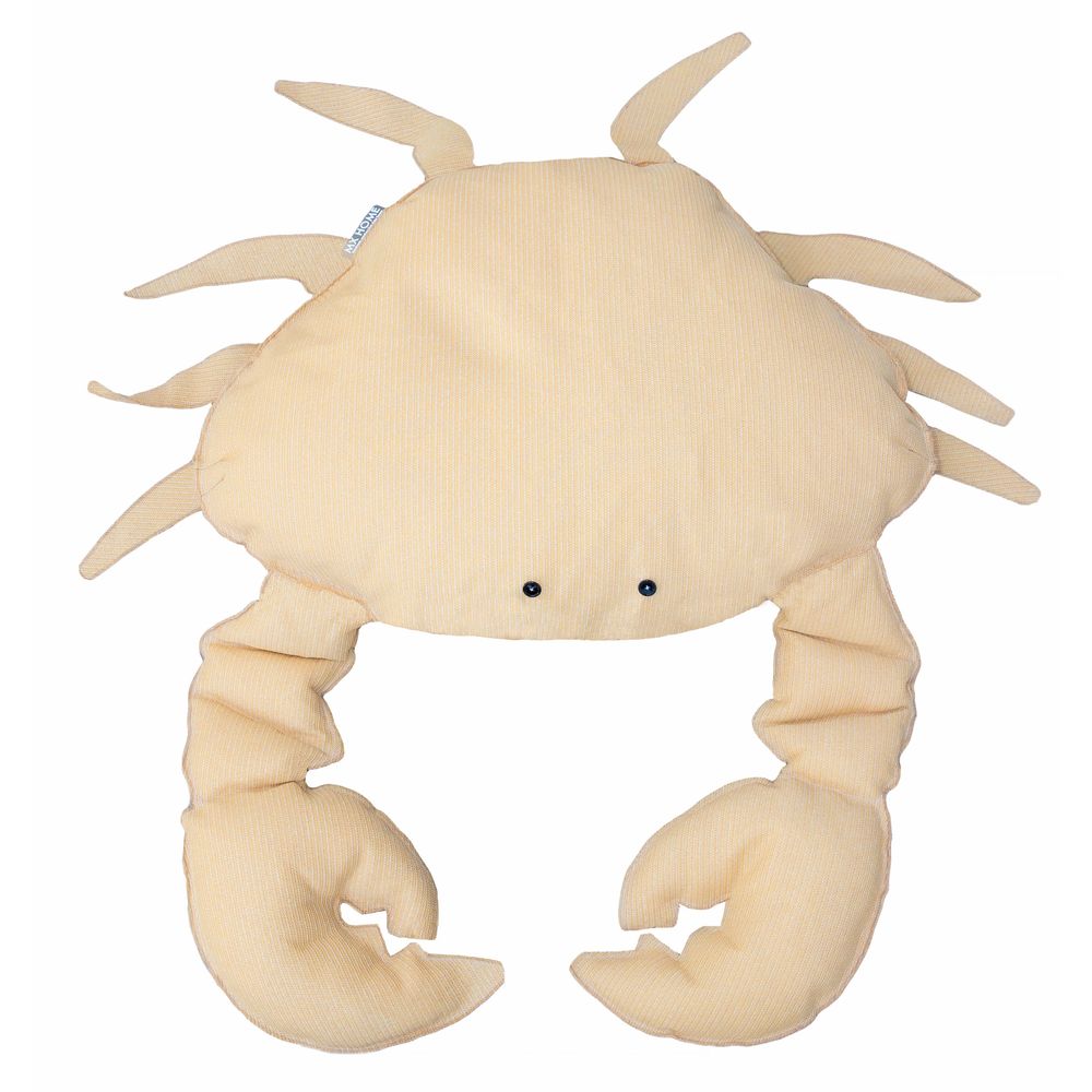 Outdoor space equipments - Outdoor floating crab pouf with removable cover in raffia effect fabric - MX HOME