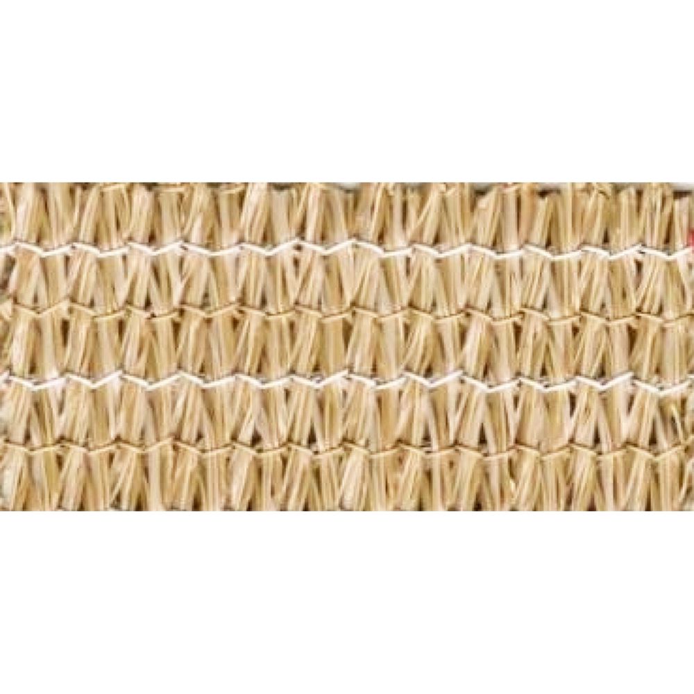 Equipements espace extérieur - Coussin de sol extérieur en tissu effet raphia a frange M - MX HOME