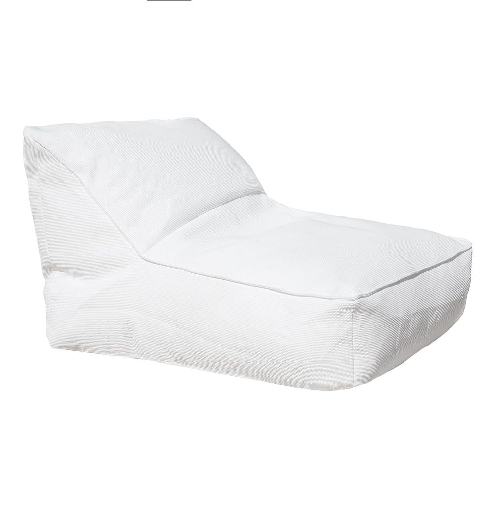 Lawn armchairs - Outdoor Pug sun lounger with white removable cover - MX HOME