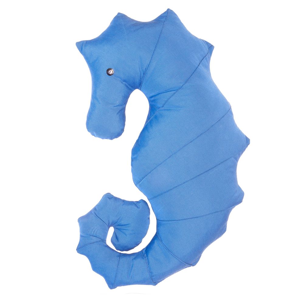 Outdoor decorative accessories - Navy blue seahorse outdoor cushion - MX HOME