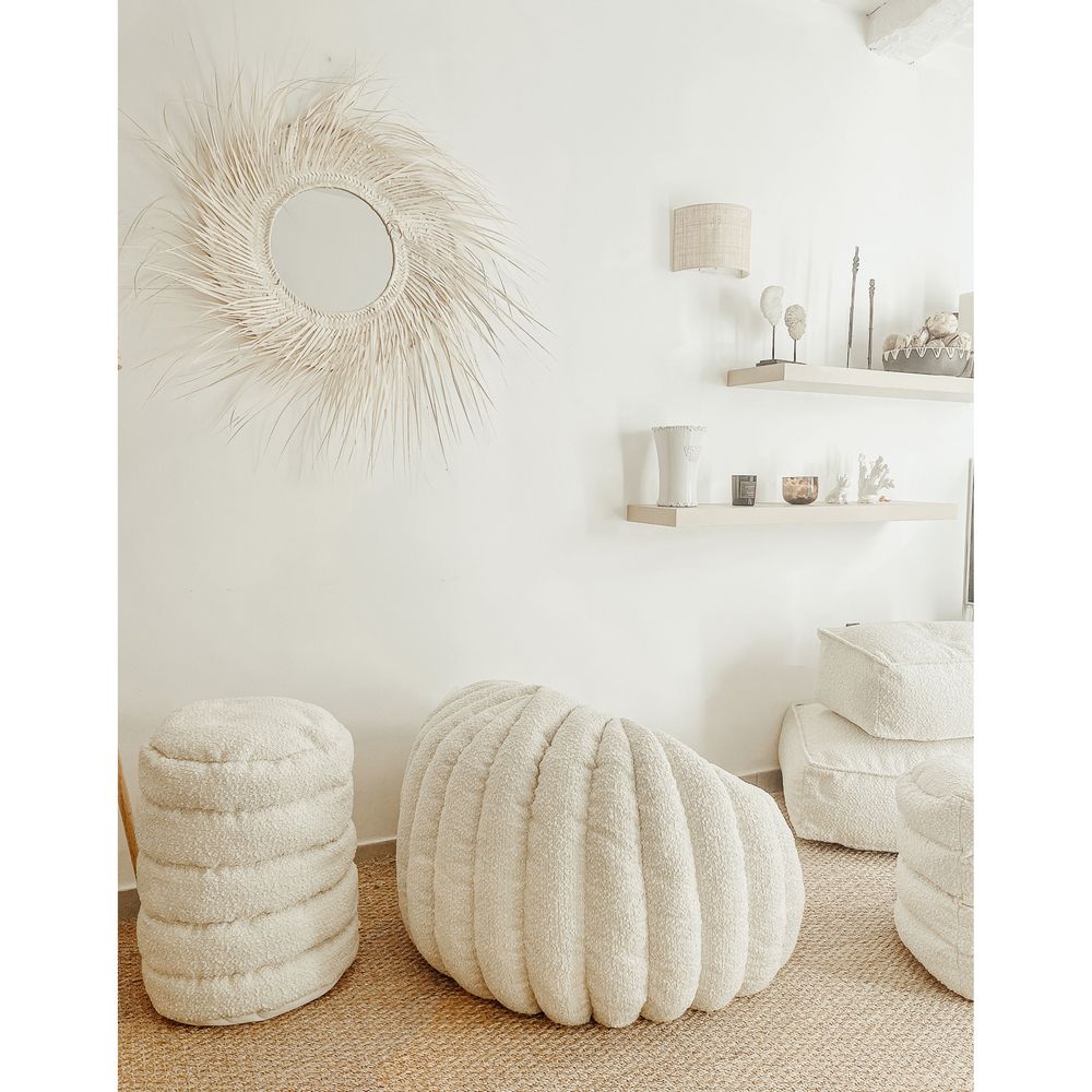 Chaises de jardin - Pouf XL bouclette Igloo - MX HOME