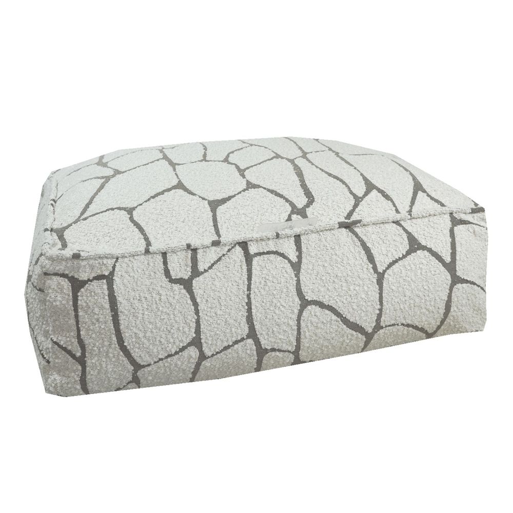 Outdoor space equipments - Floor cushion with removable cover M - designer curly wool - MX HOME